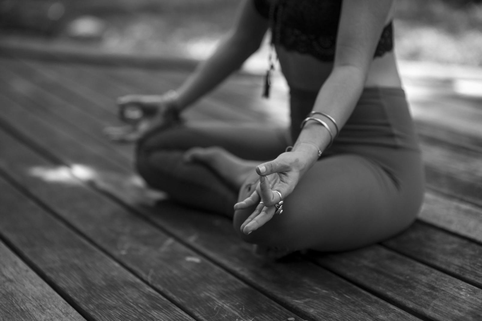 Entspannte Atmosphäre für Meditation und innere Ruhe